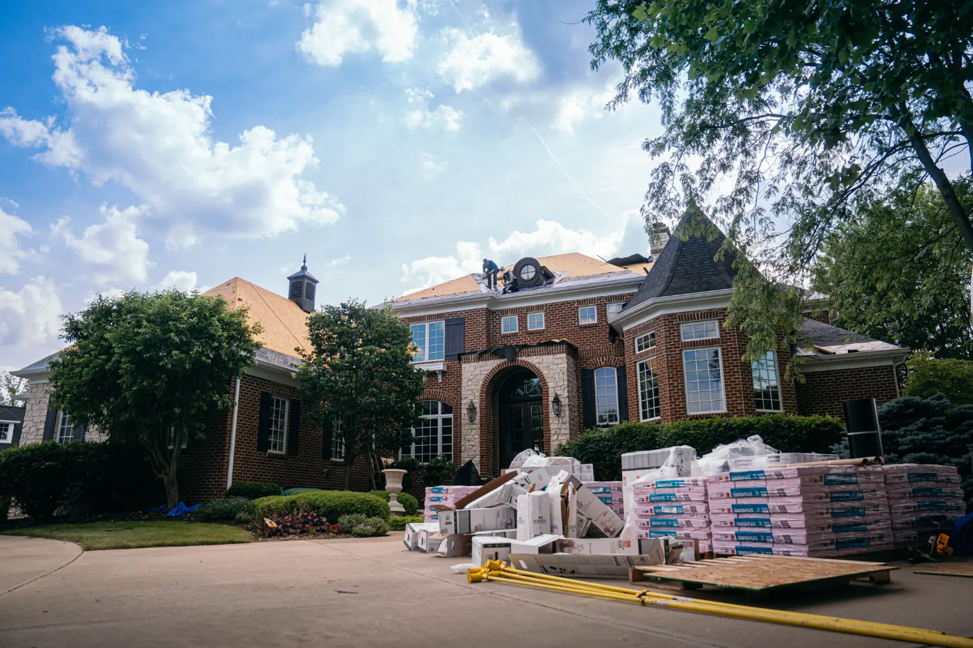 Flashing and seam work in Innisbrooke
